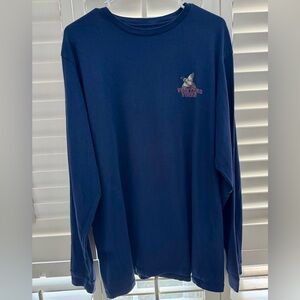 Vineyard Vines Shirt, Mens L, Navy Blue, Pheasant Bird Long Sleeve
